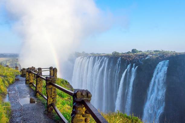 Victoria Falls scenic view from the rainforest