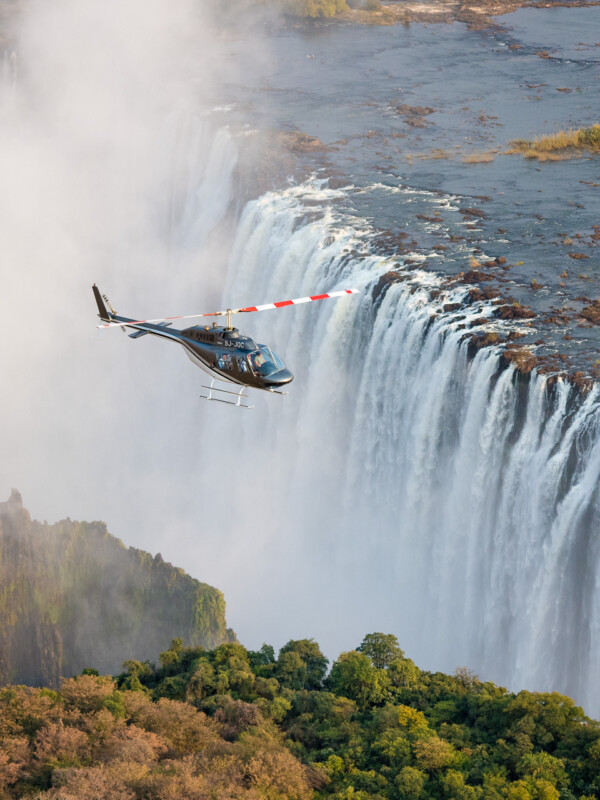 Helicopter Flight over Victoria Falls