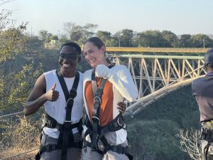 Guests prepared for the Victoria Falls Bridge Slide