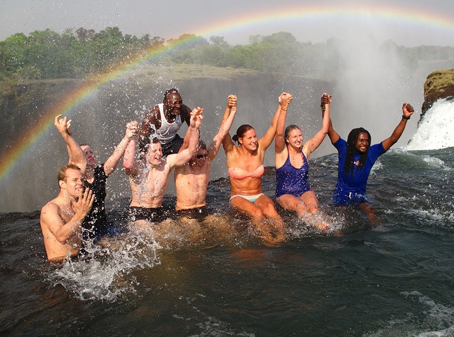 Devil's Pool overlooking the Victoria Falls gorge
