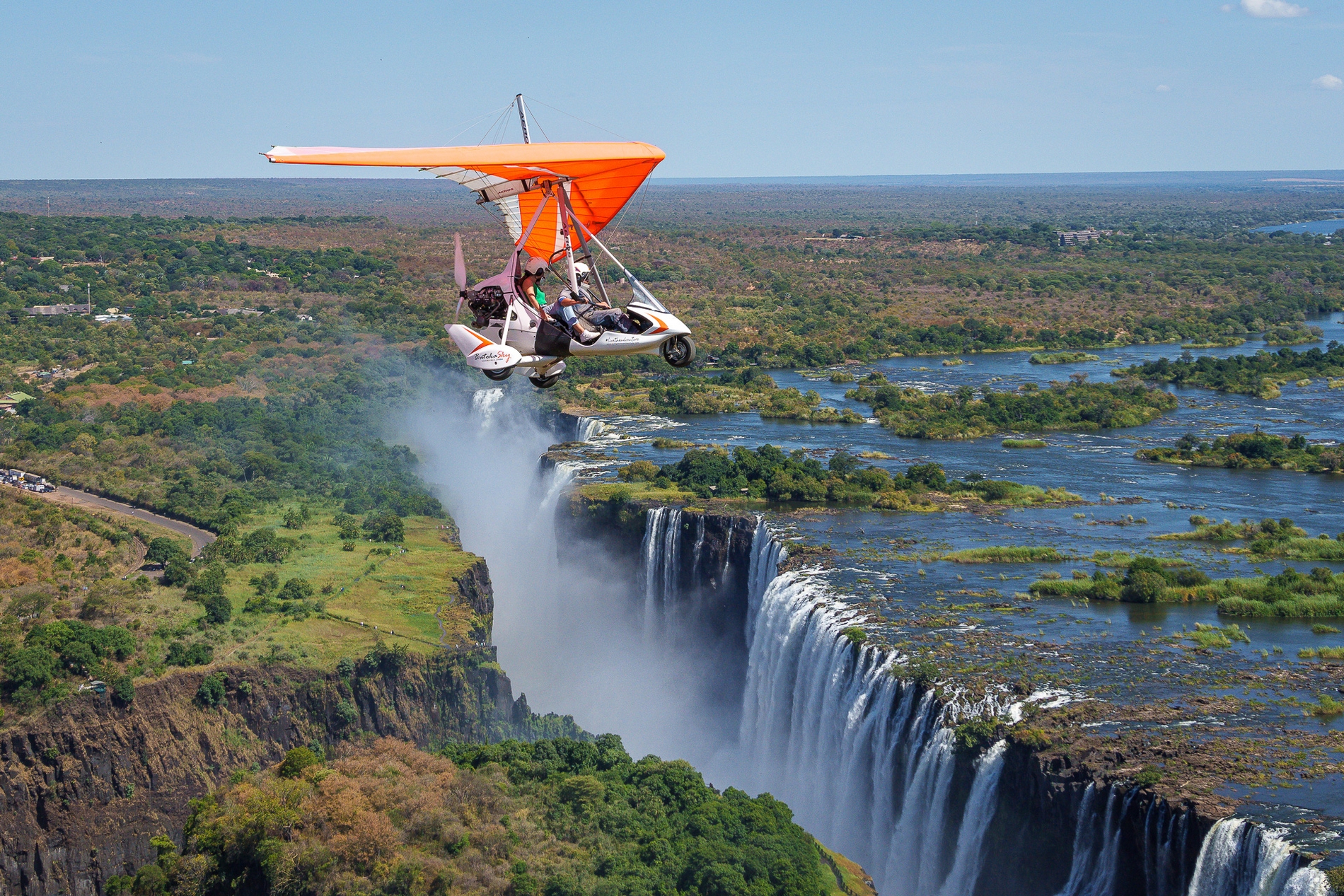 Microlight Flight over Victoria Falls