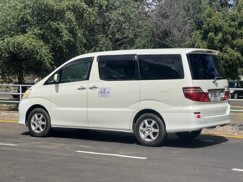 Toyota Alphard 8 seater car hire in Livingstone